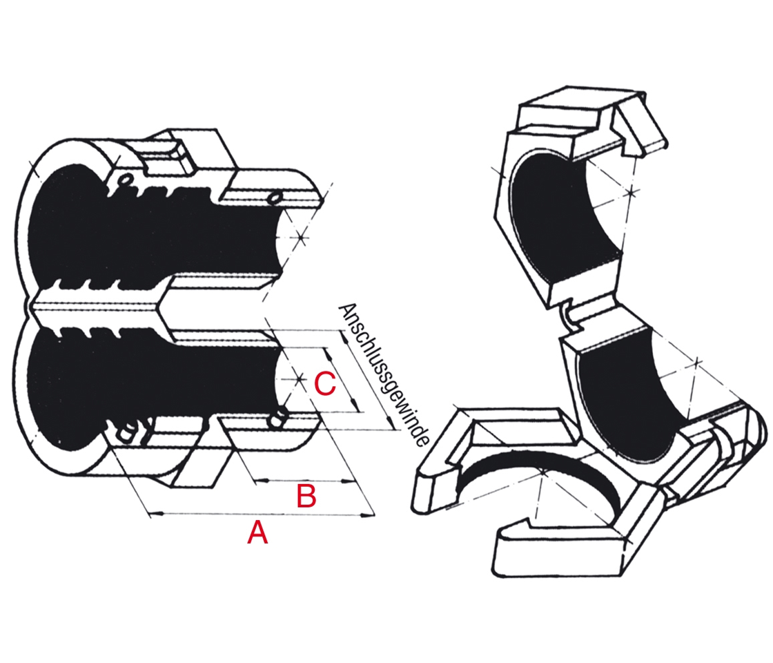 SV DUPLEX AG DN14 M20 noir