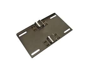 Piastra di montaggio in acciaio inox 265 per segnaletica stradale