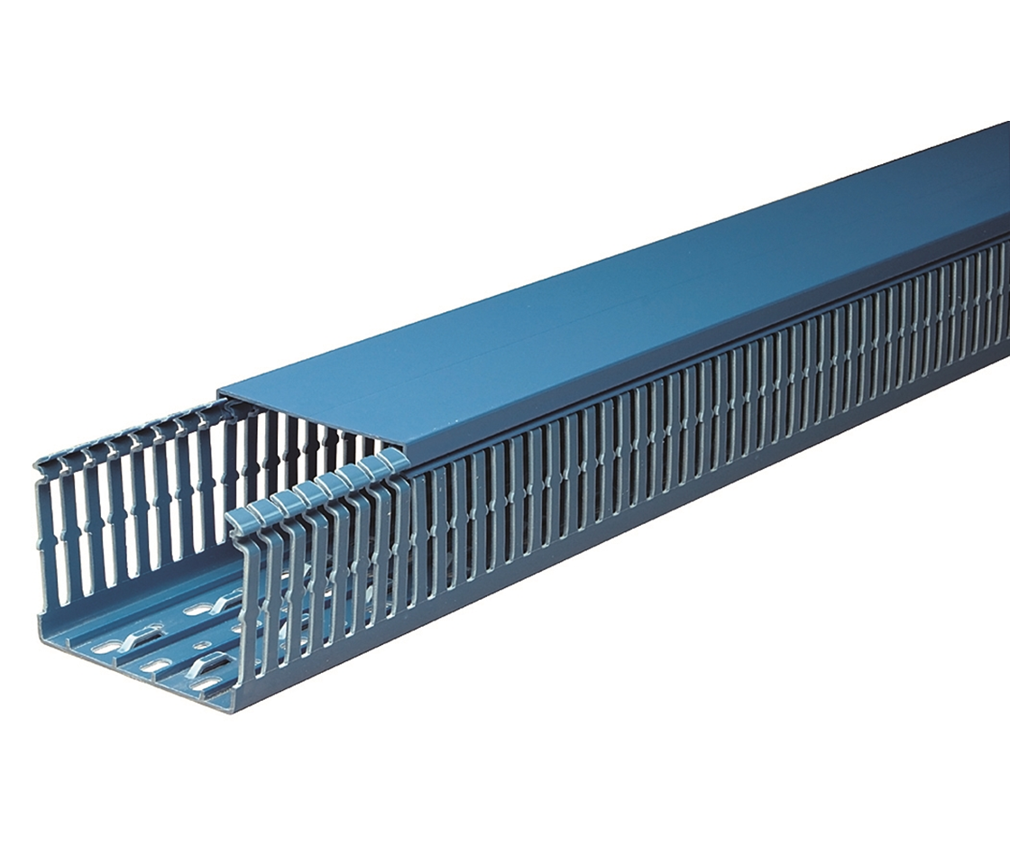 Canal cablage 40x80mm bleu