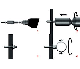 Threaded drill-screw hexagonal TORAB (patented)