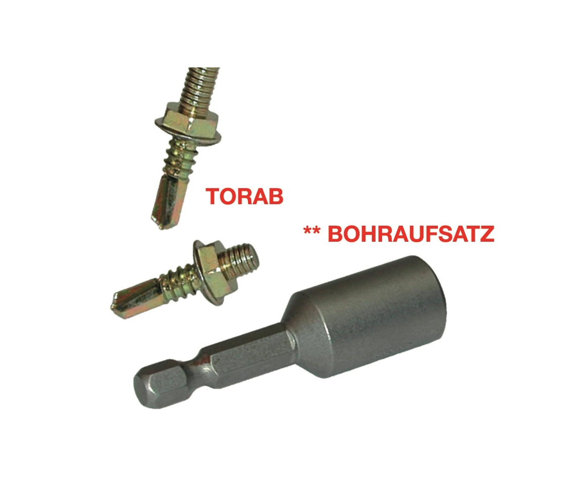 Threaded drill-screw hexagonal TORAB (patented)