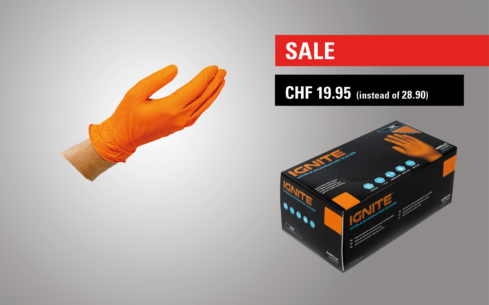 Disposable gloves IGNITE
