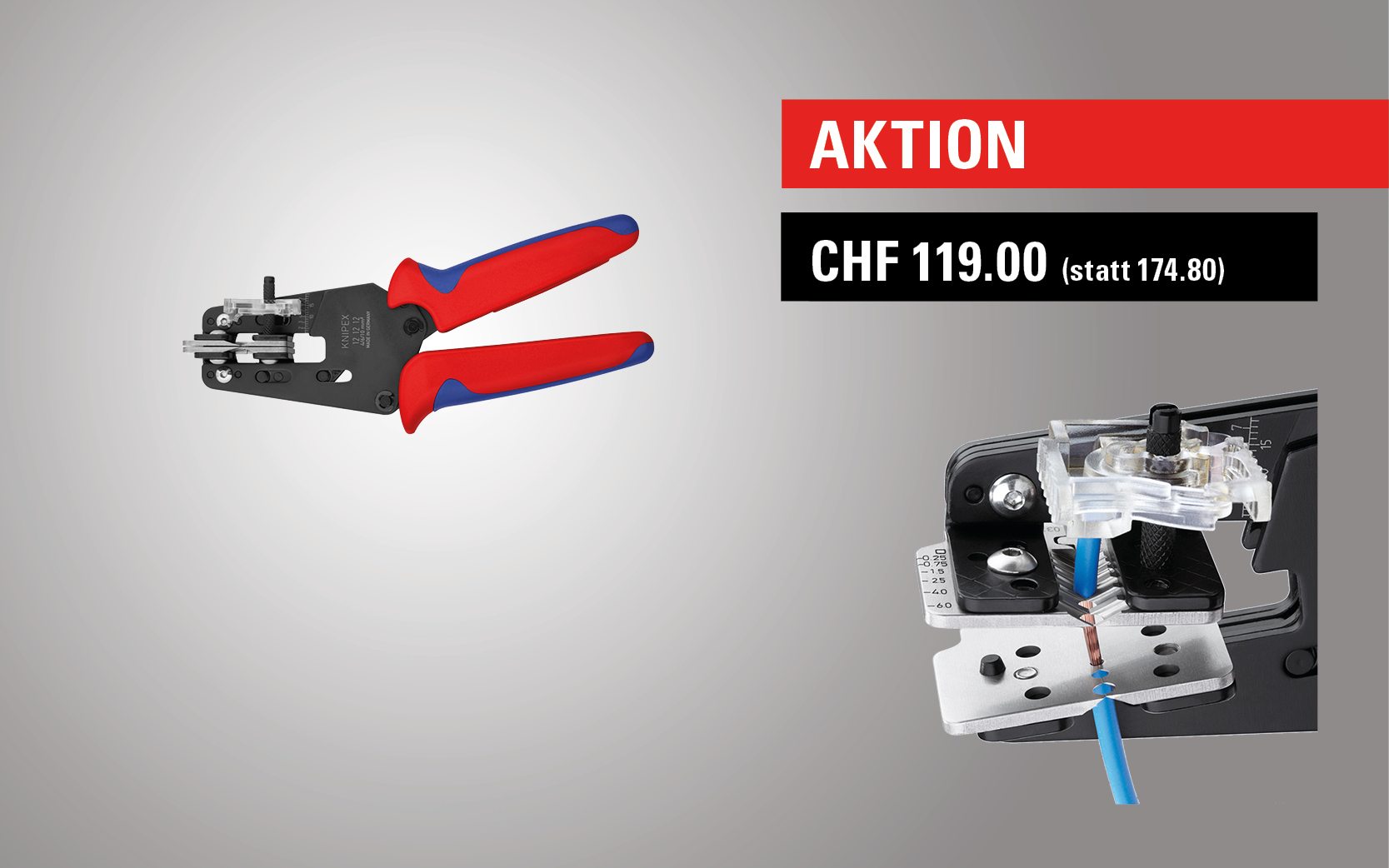 Knipex 12 12 12 - Präzisions-Abisolierzange