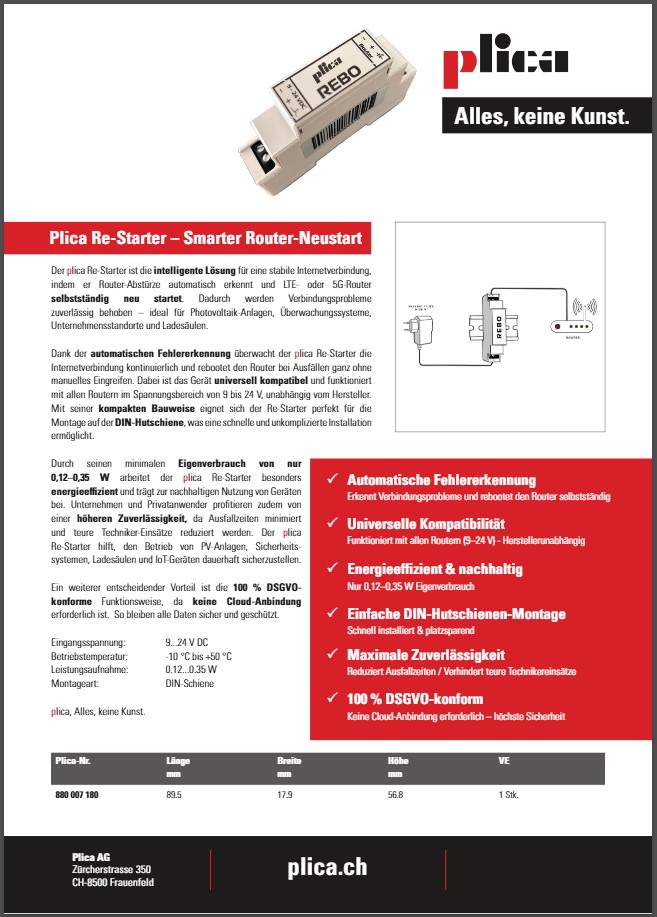 Plica RE-Starter